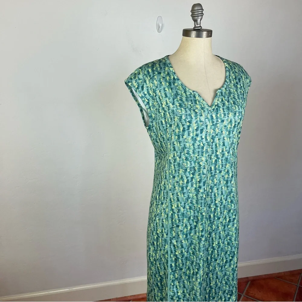 Simms Drifter Dress in Coastal Print Aqua - Picture 2 of 7